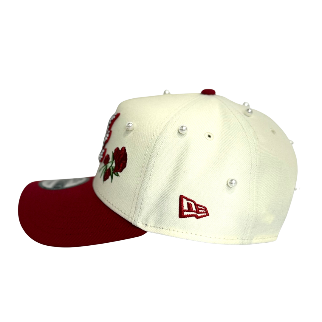 Atlanta Braves Pearl Rose Hat