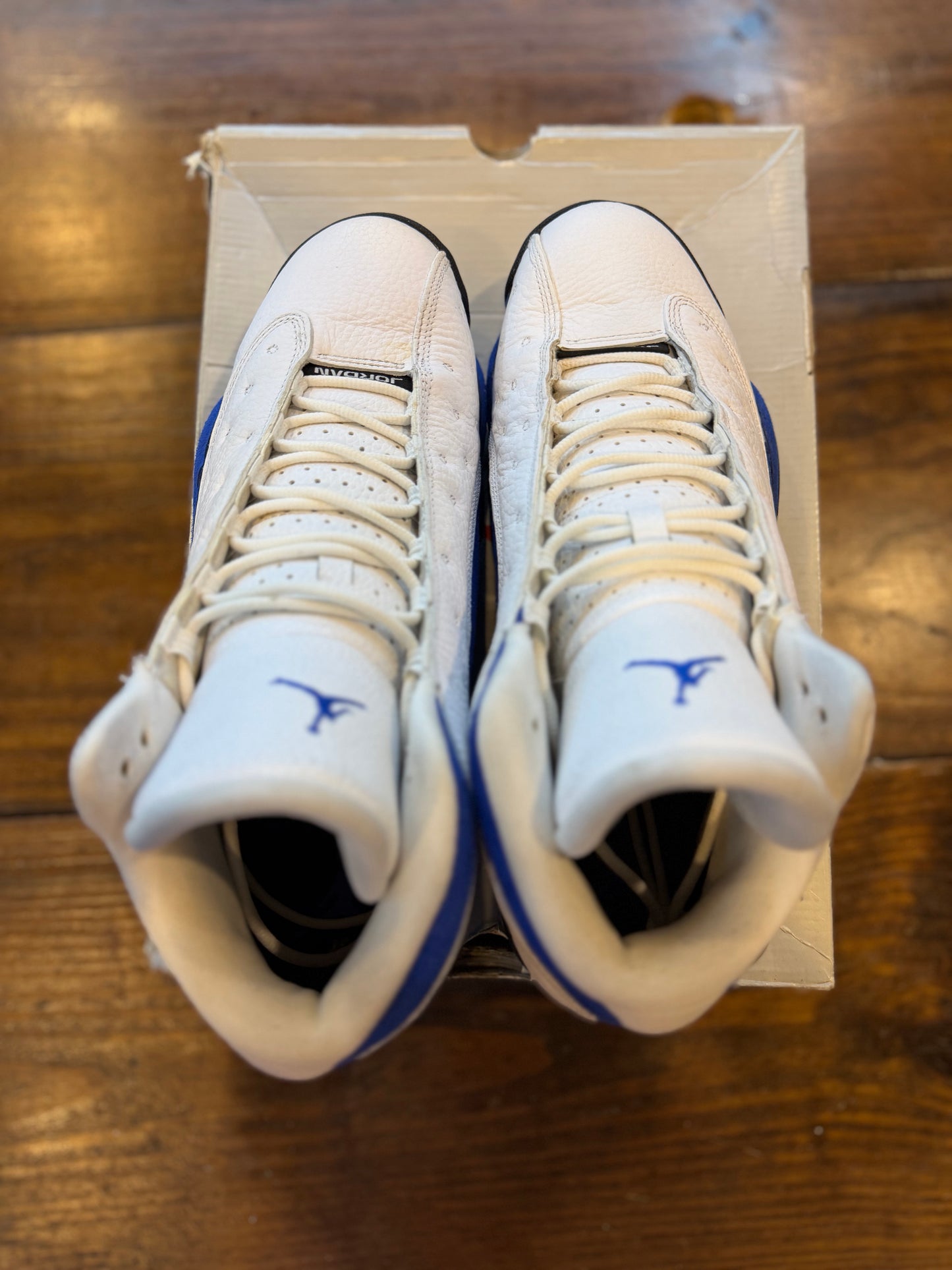 Jordan 13 Retro White Hyper Royal Black PRE-OWNED