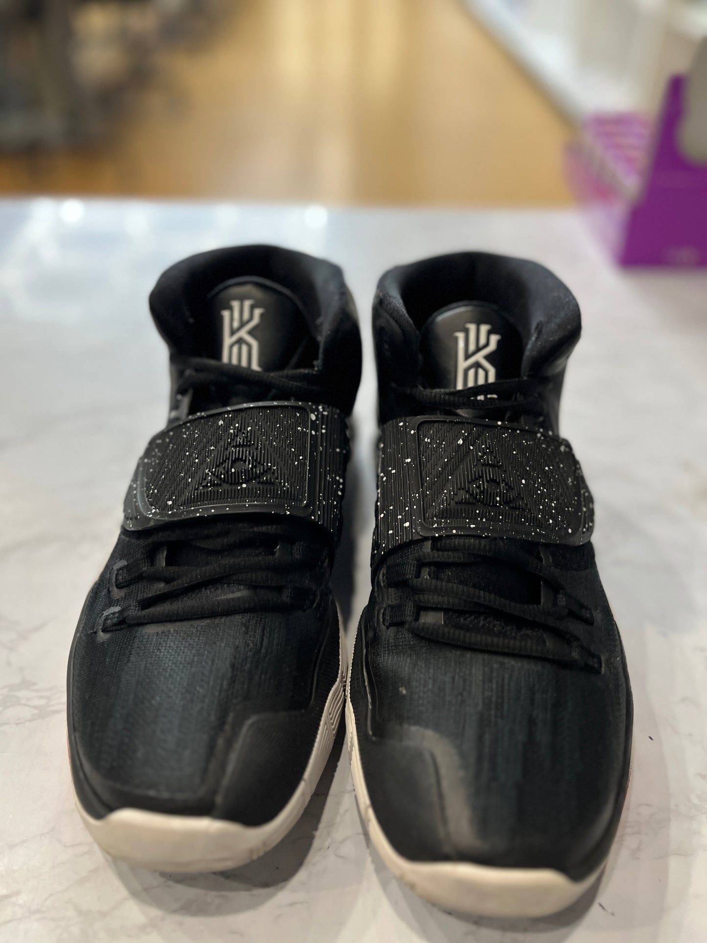 Nike Kyrie 6 Jet Black White PRE-OWNED