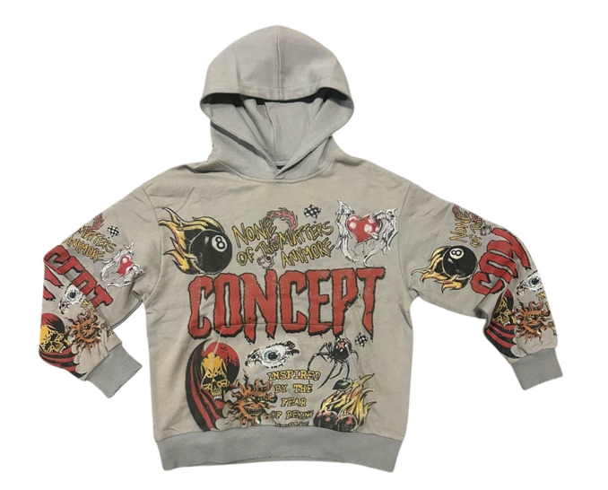 Concept Graffiti Grey Hoodie