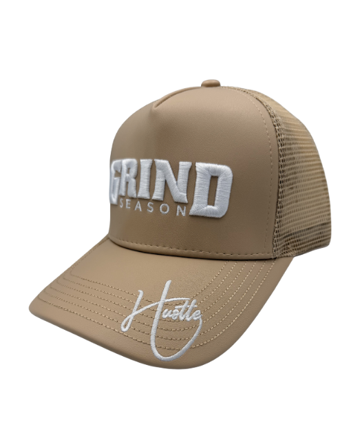YBE Grind Season Leather Hat Tan