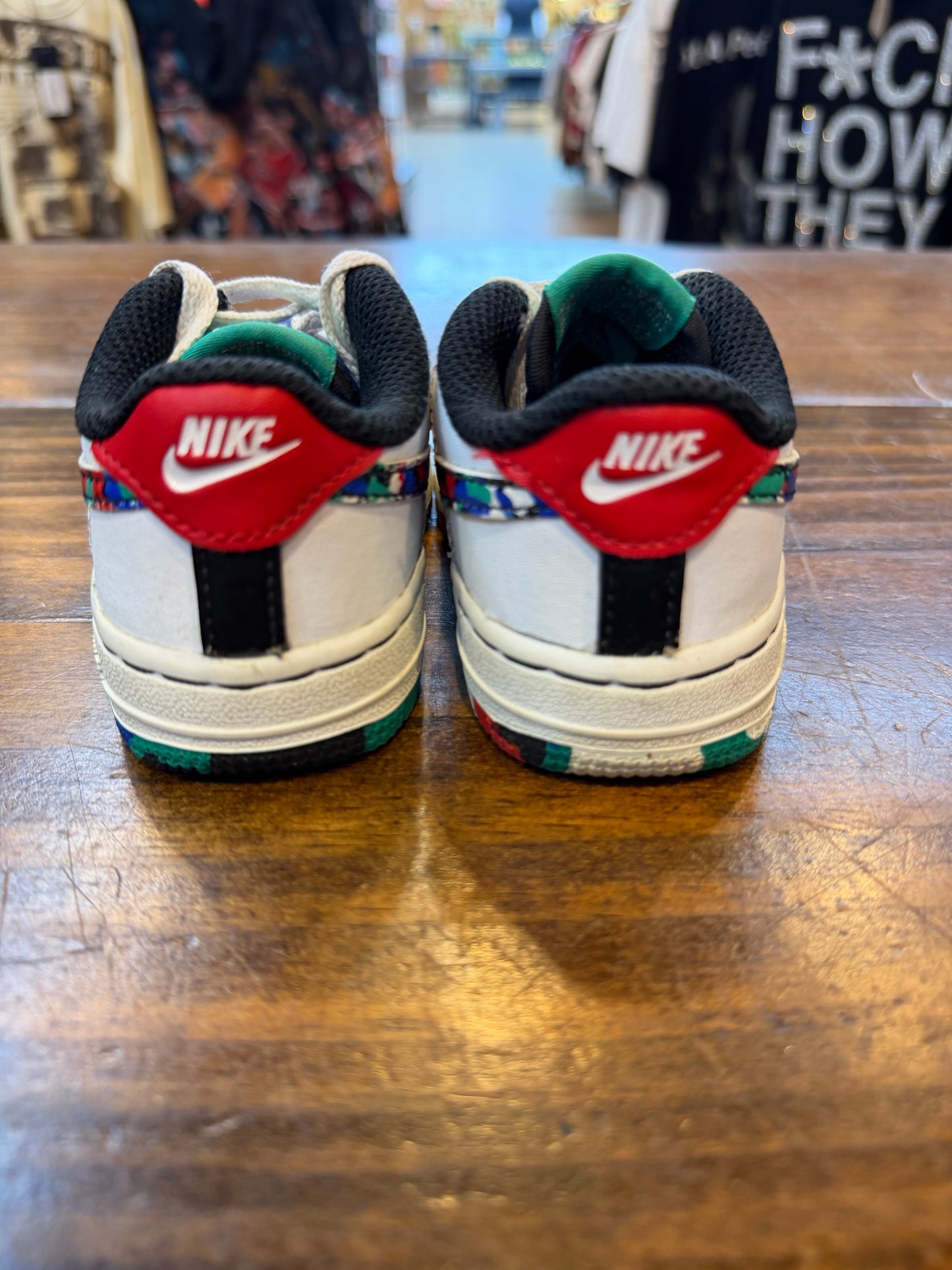 Nike Air Force 1 Low Crayon White Multi (TD) PRE-OWNED
