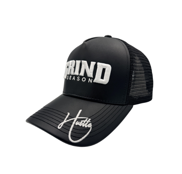 YBE Grind Season Leather Hat BLK