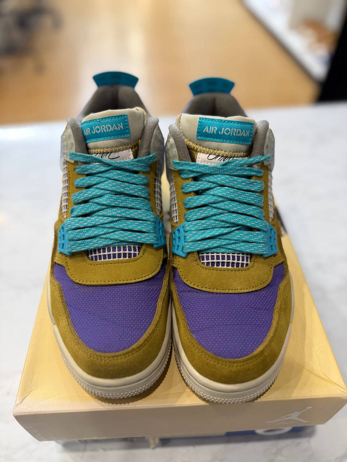 Jordan 4 Retro SP 30th Anniversary Union Desert Moss PRE-OWNED