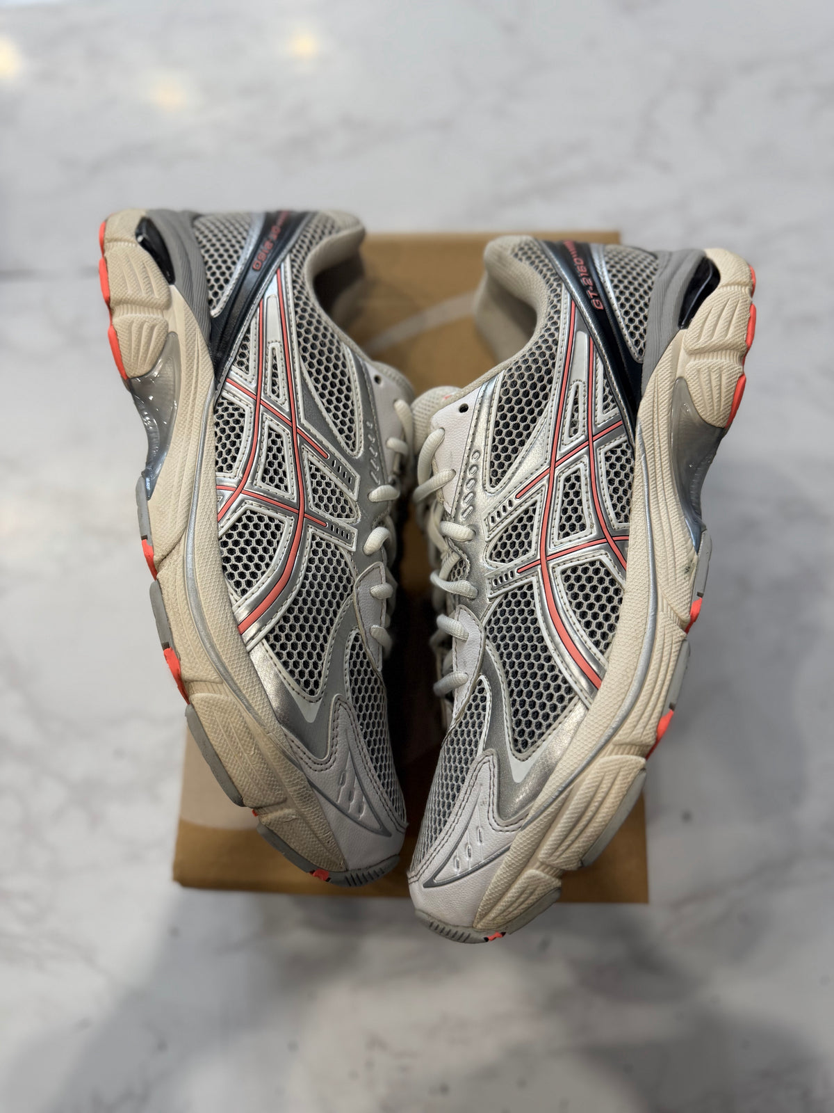 ASICS GT-2160 White Sun Coral PRE-OWNED
