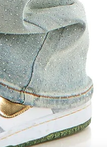KDNK LT.BLUE - RHINESTONE JEANS