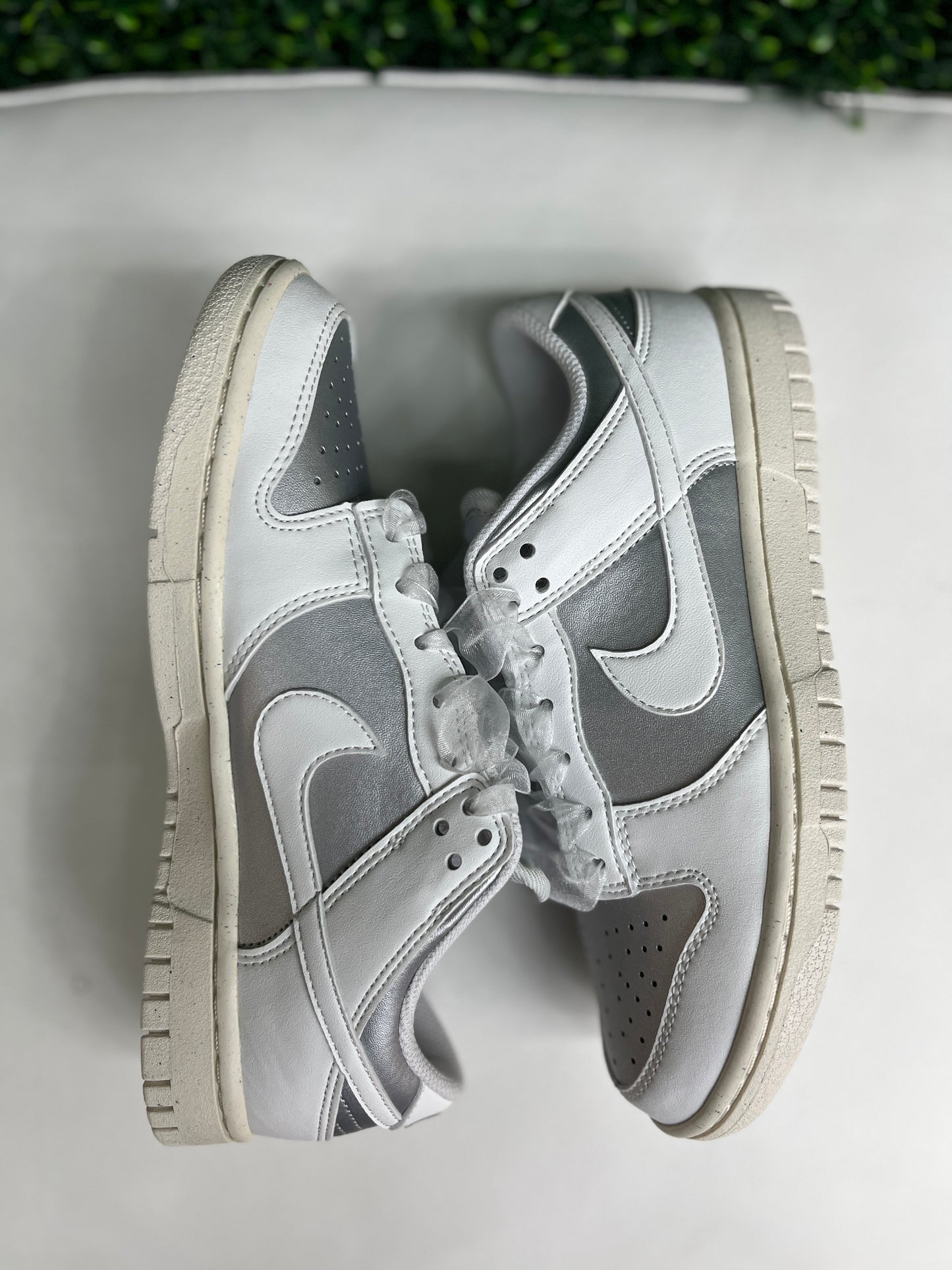 Nike Dunk Low Next Nature Sheer Lace Metallic Platinum (Women's)