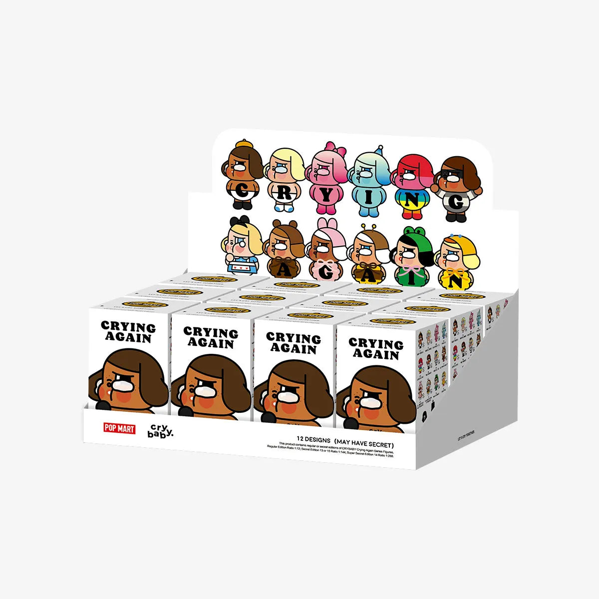 Pop Mart Crybaby Crying Again Series Figure Sealed Case (1 unit)