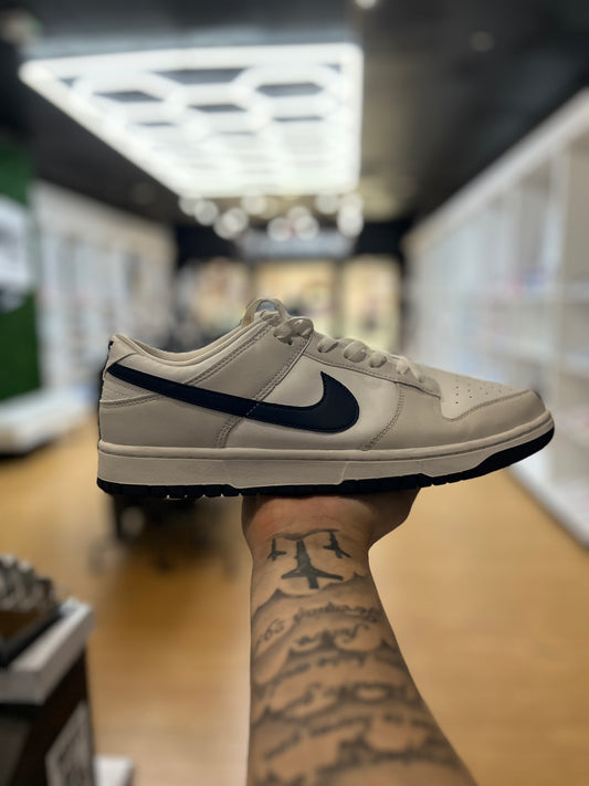 Nike Dunk Low Retro White Midnight Navy PRE-OWNED