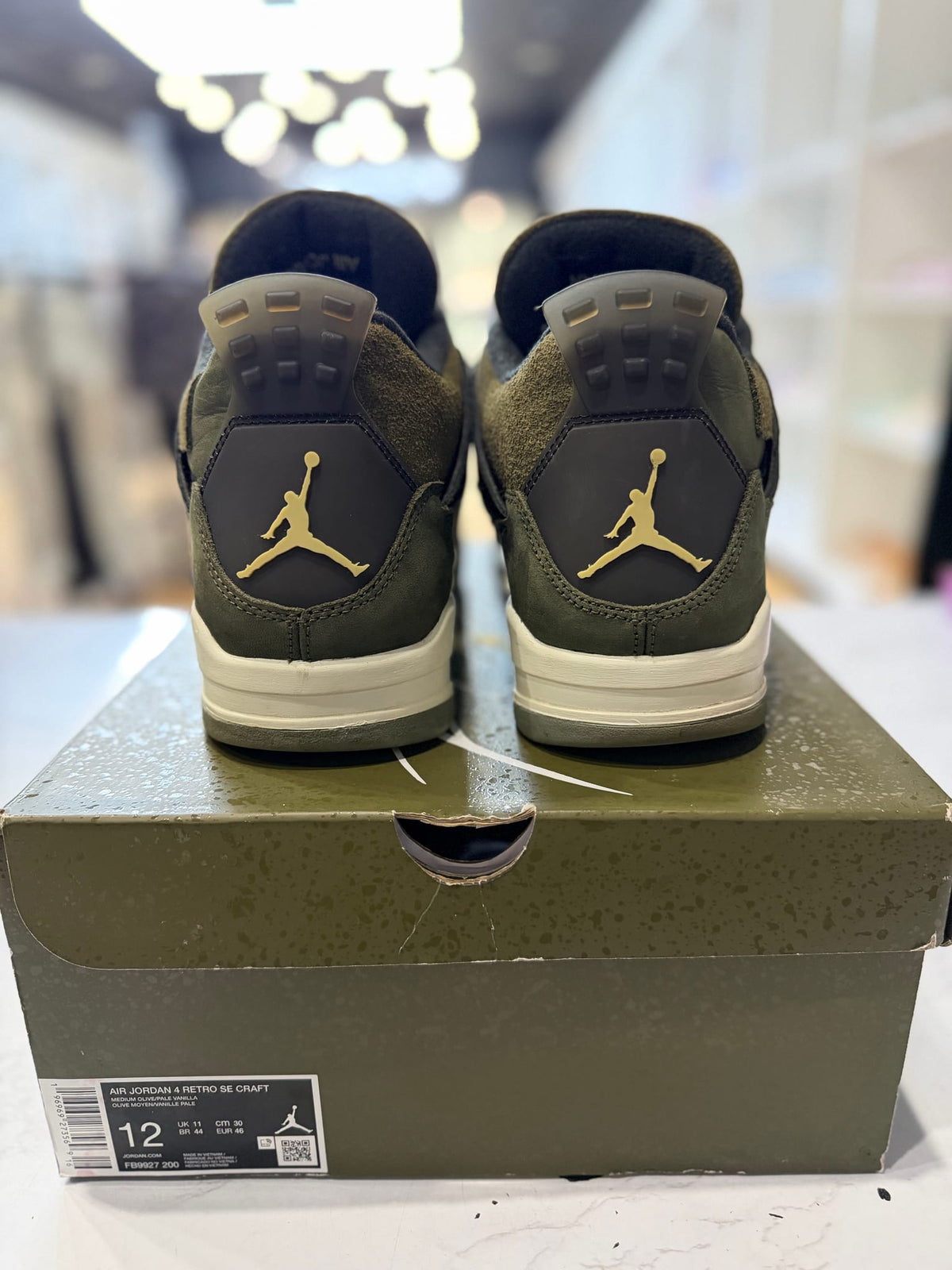 Jordan 4 Retro SE Craft Medium Olive PRE-OWNED