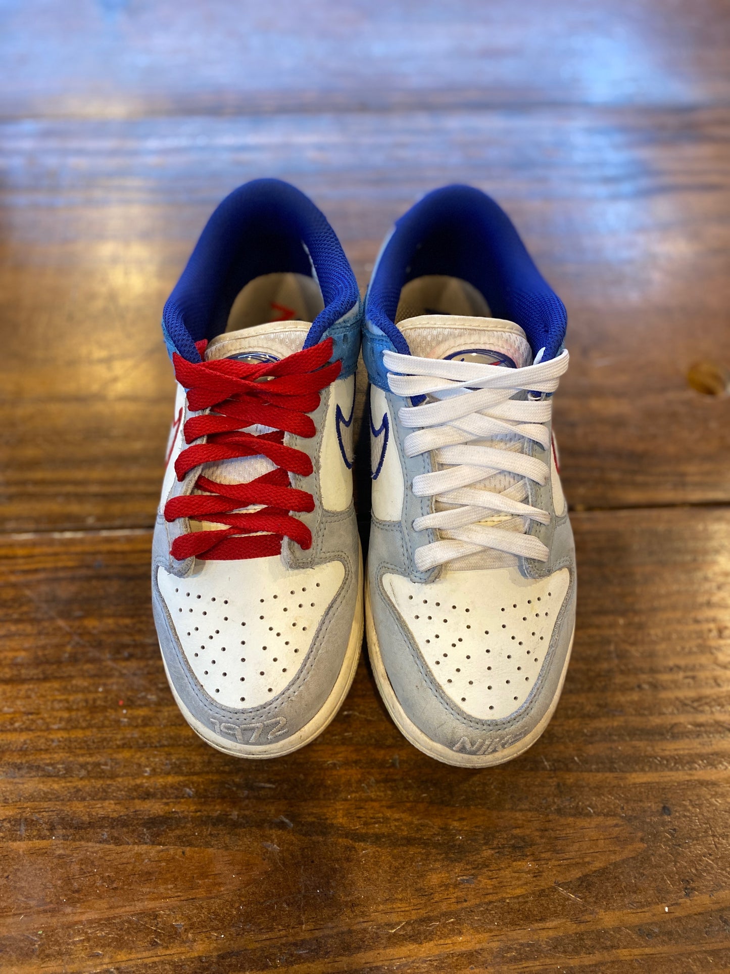 Nike Dunk Low Armory Blue Red Mesh (GS) PRE-OWNED