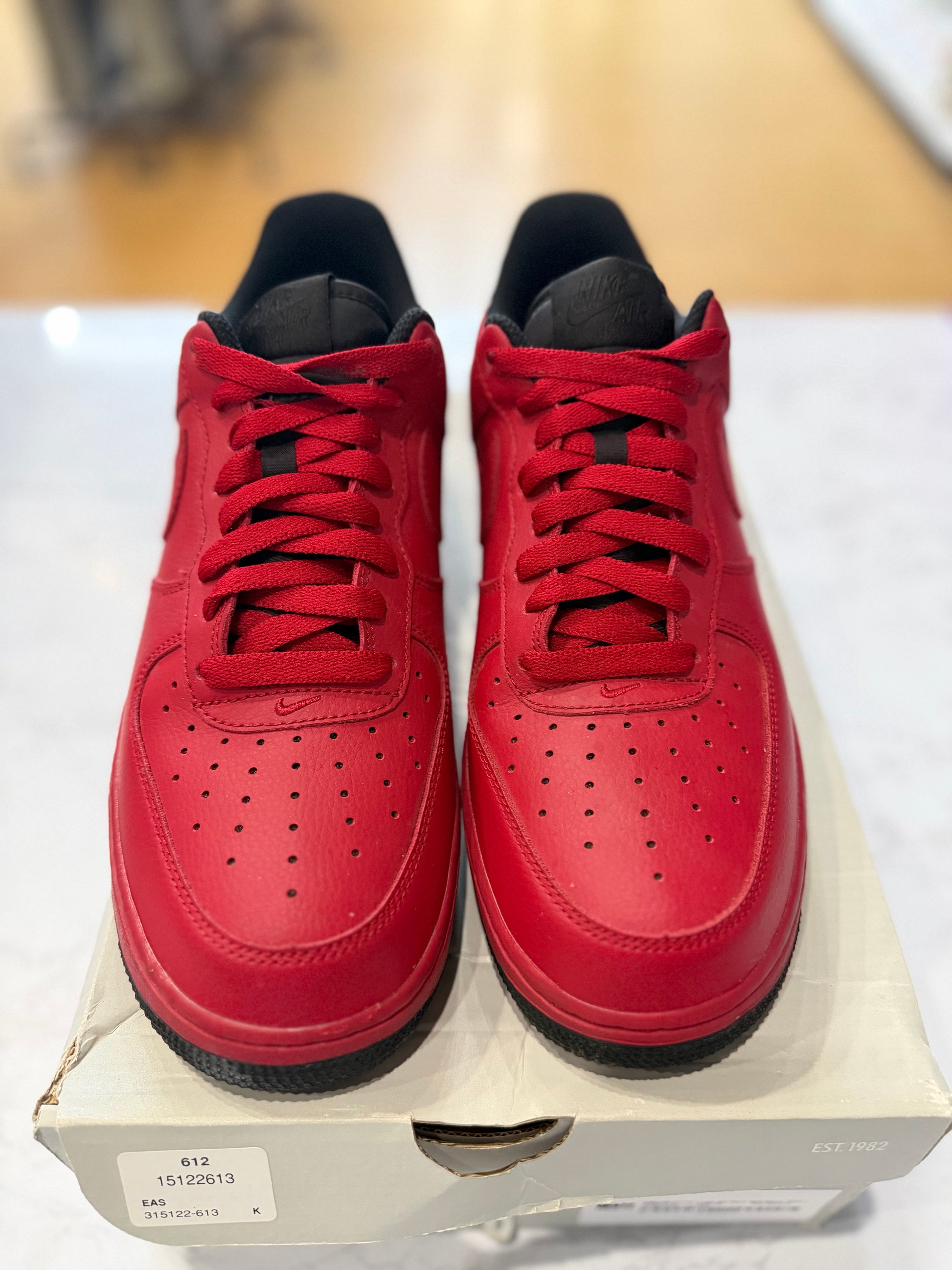 Nike Air Force 1 Low '07 'Gym Red Black' PRE-OWNED