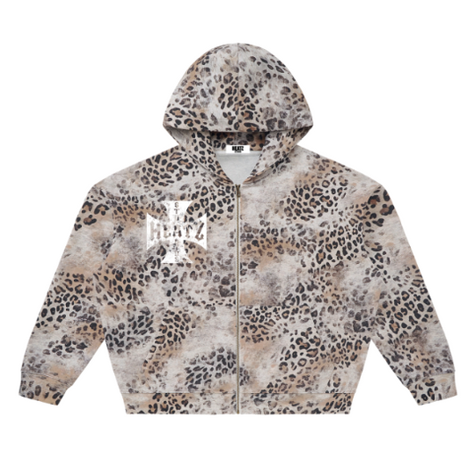HEATZ Studio Leopard Zip-Up