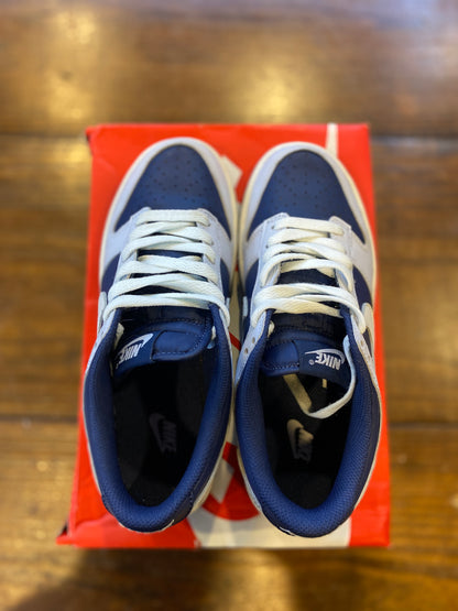 Nike Dunk Low Football Grey Midnight Navy (GS) PRE-OWNED