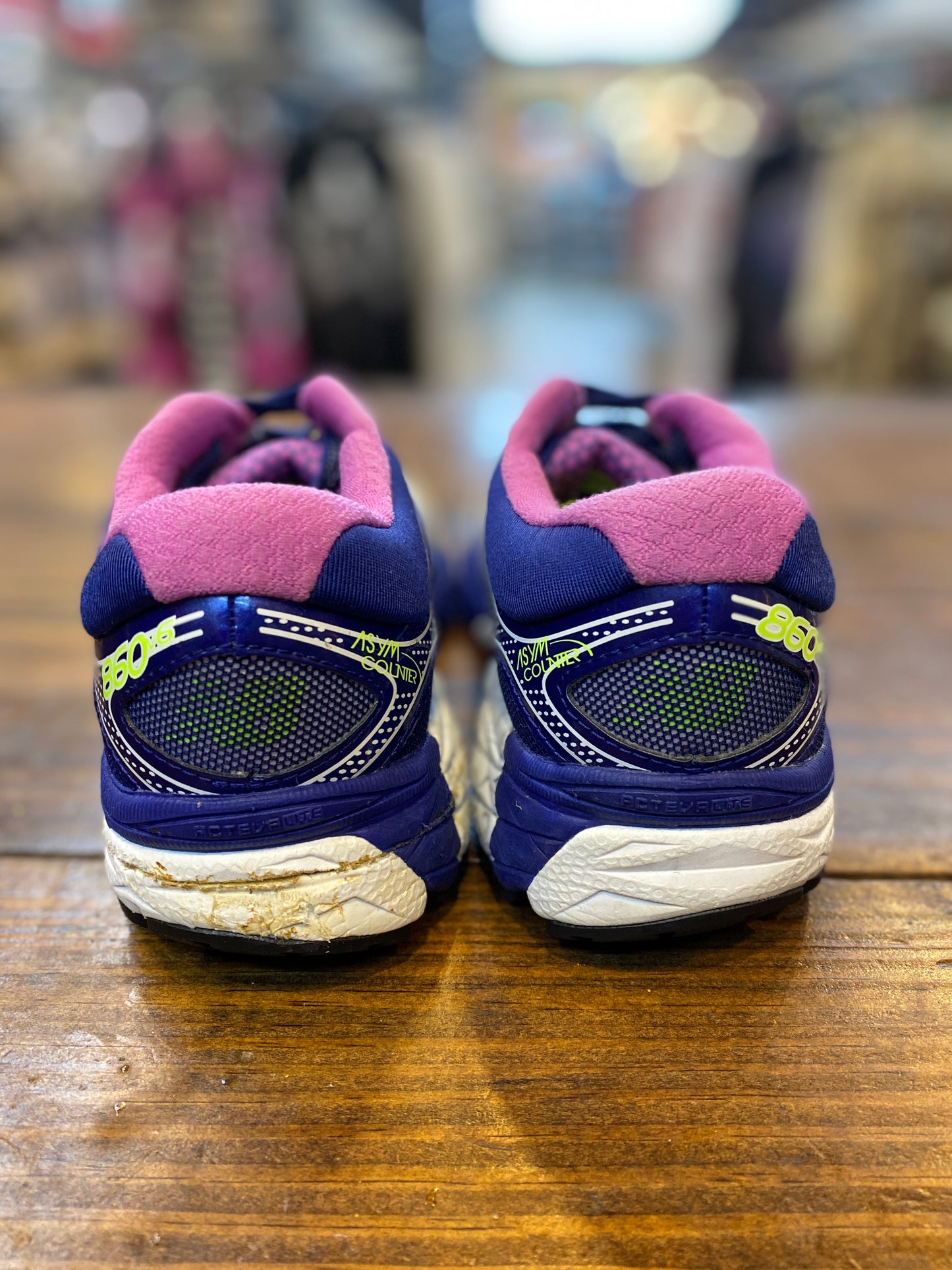 New Balance 860v6 White Navy Blue Purple PRE-OWNED