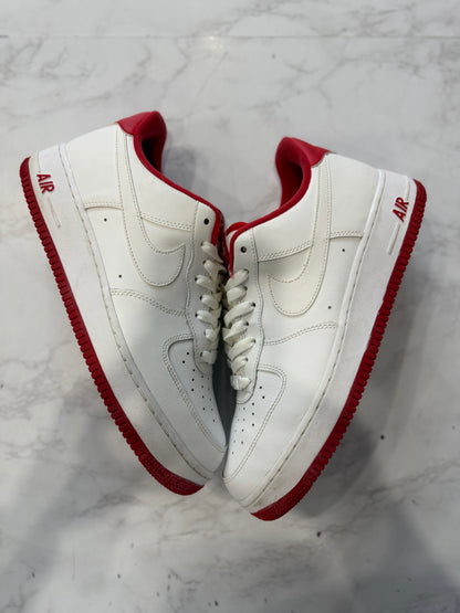 Nike Air Force 1 Low White University Red PRE-OWNED