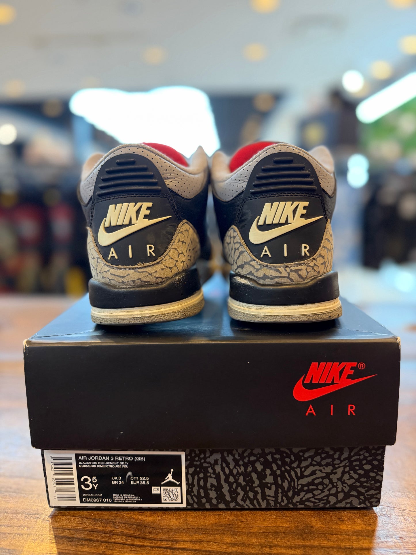 Jordan 3 Retro Black Cement (2024) (GS) PRE-OWNED