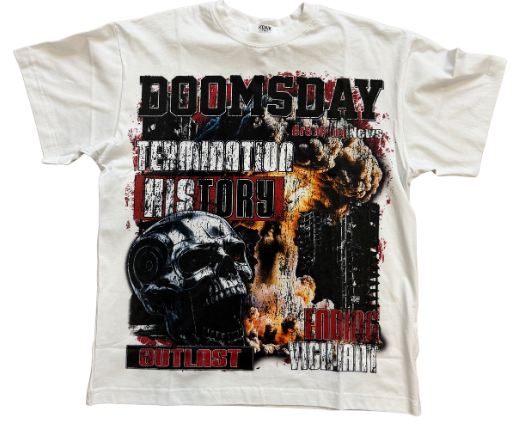 KDNK Dooms Day Tee WHT