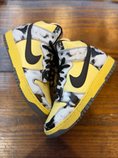 Nike Dunk High 1985 Black Acid Wash PRE-OWNED