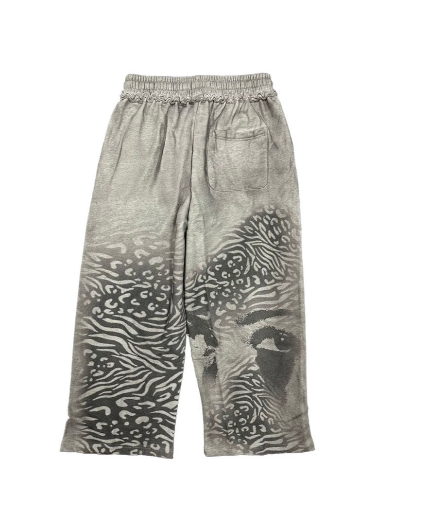 Grey 'Striped' Sweatpants