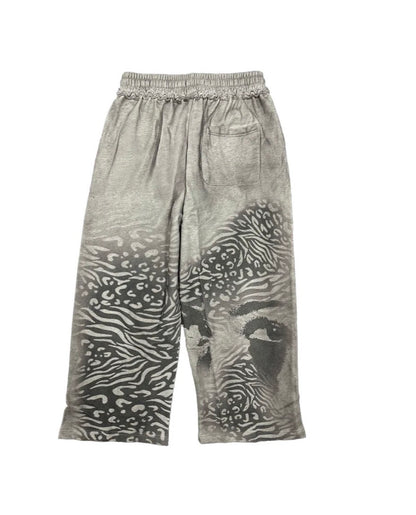 Grey 'Striped' Sweatpants