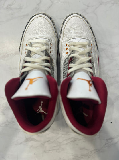 Jordan 3 Retro Cardinal Red PRE-OWNED