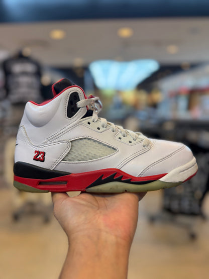 Jordan 5 Retro Fire Red Black Tongue (2025) (GS) PRE-OWNED
