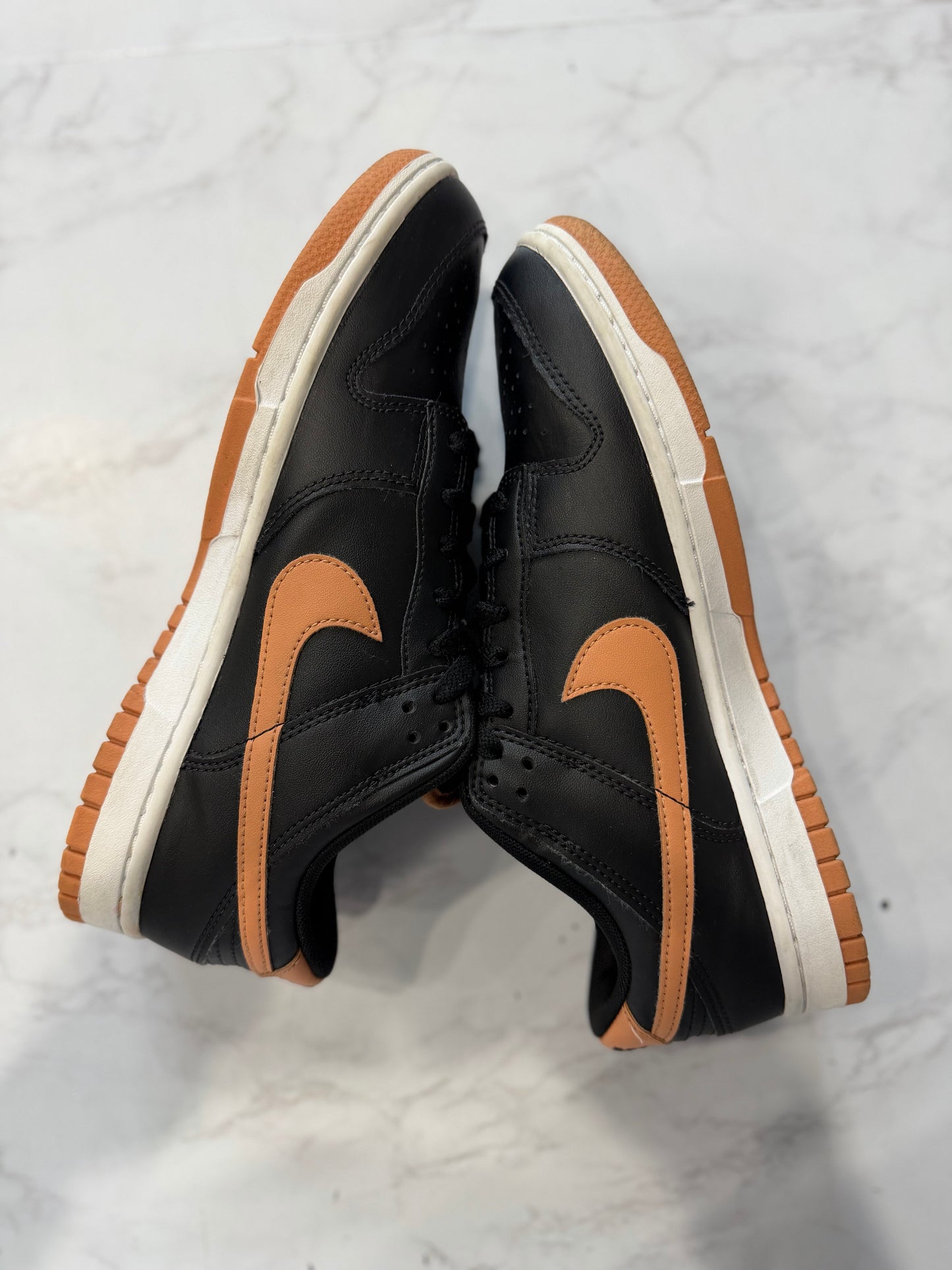 Nike Dunk Low Black Amber Brown PRE-OWNED