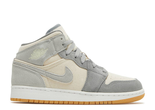 Jordan 1 Mid SE Coconut Milk Particle Grey (GS)