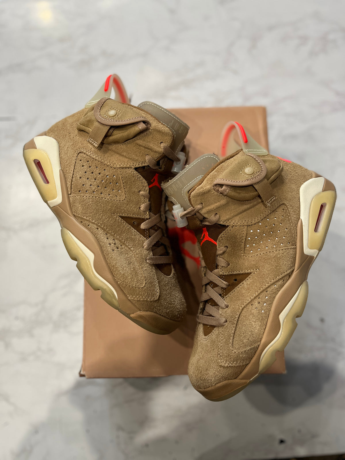 Jordan 6 Retro Travis Scott British Khaki PRE-OWNED