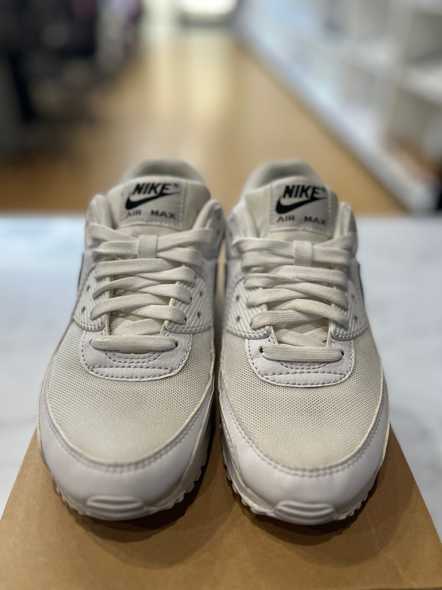 Nike Air Max 90 Next Nature White Black (Women's) PRE-OWNED