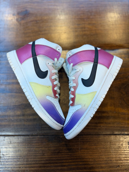 Nike Dunk High Multi-Color Gradient (Women's) PRE-OWNED