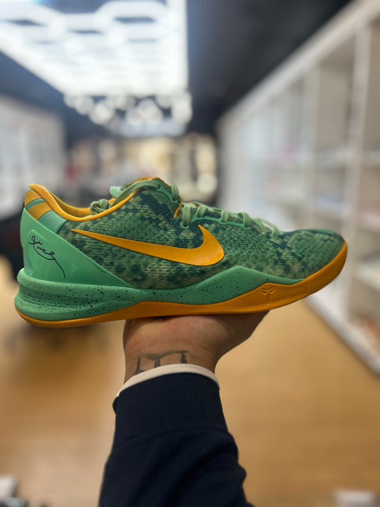 Nike Kobe 8 System Green Glow Laser Orange PRE-OWNED
