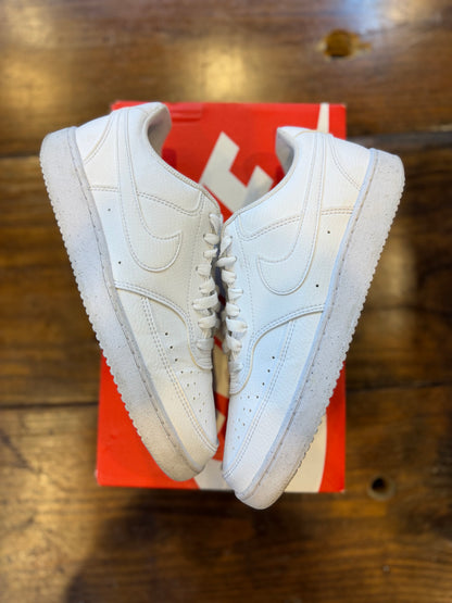 Nike Court Vision Low Next Nature Triple White PRE-OWNED