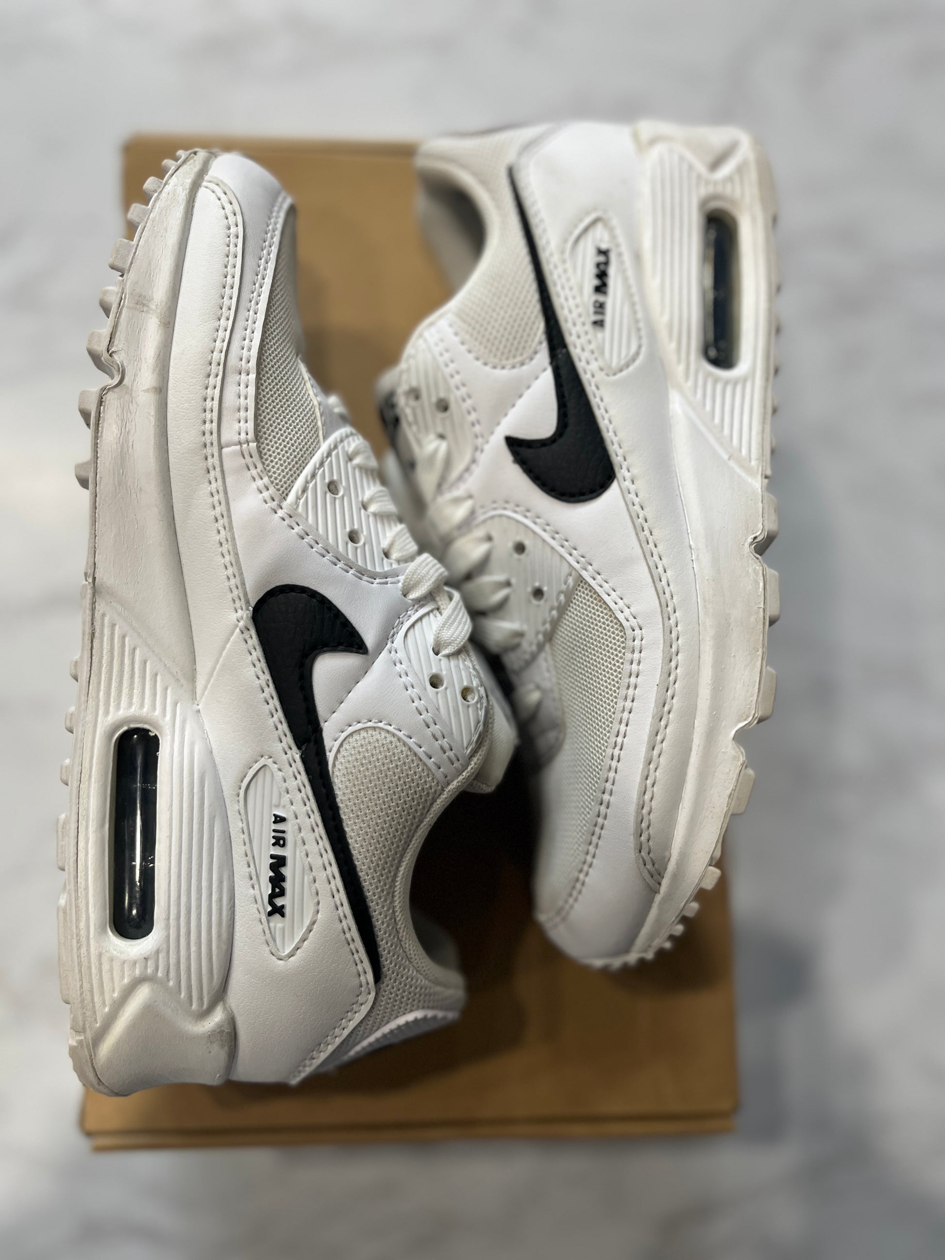 Nike Air Max 90 Next Nature White Black (Women's) PRE-OWNED