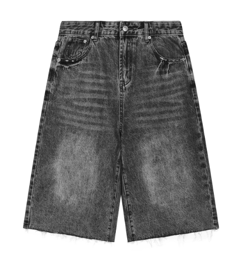 Heatz Vintage Wide Leg Denim Shorts