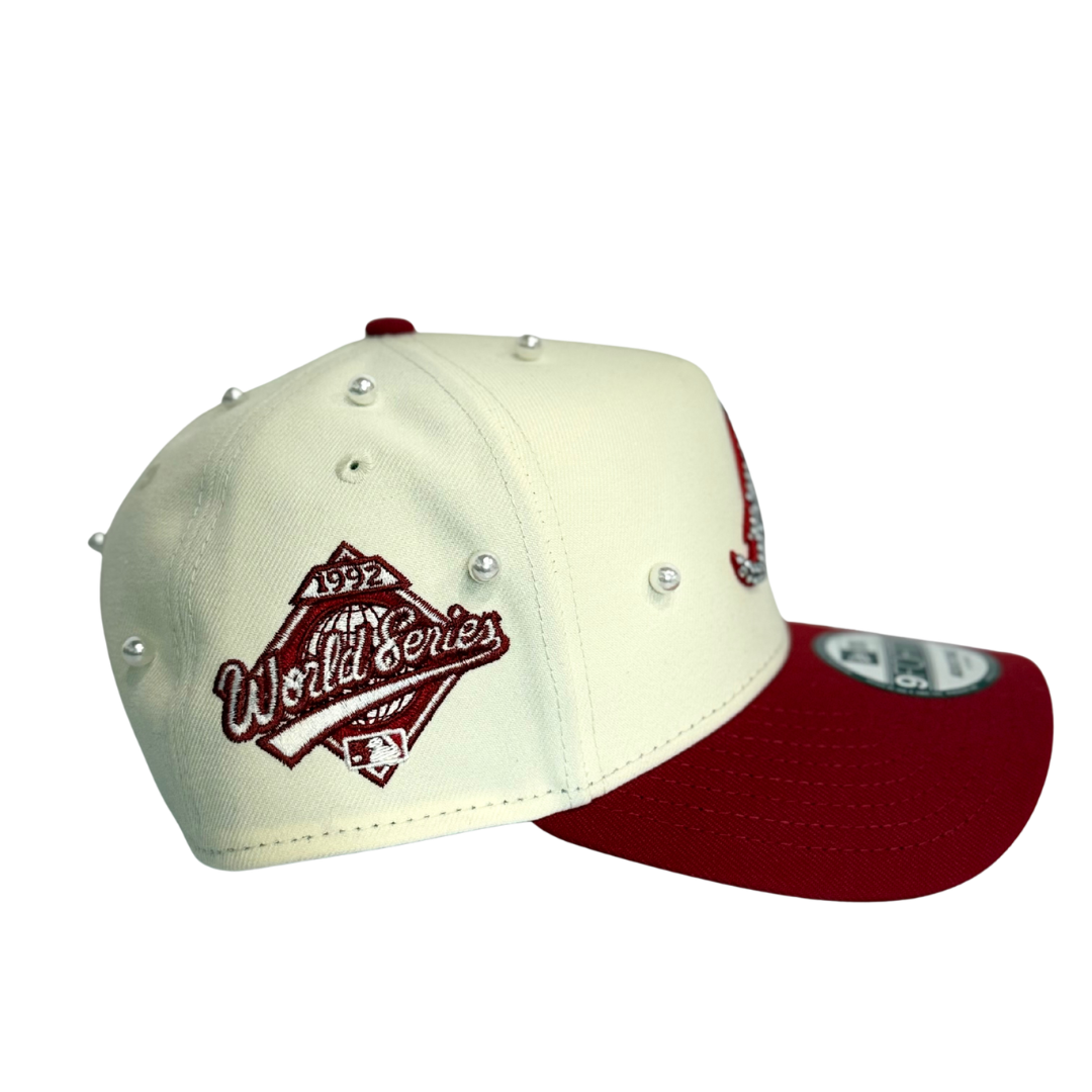 Atlanta Braves Pearl Rose Hat