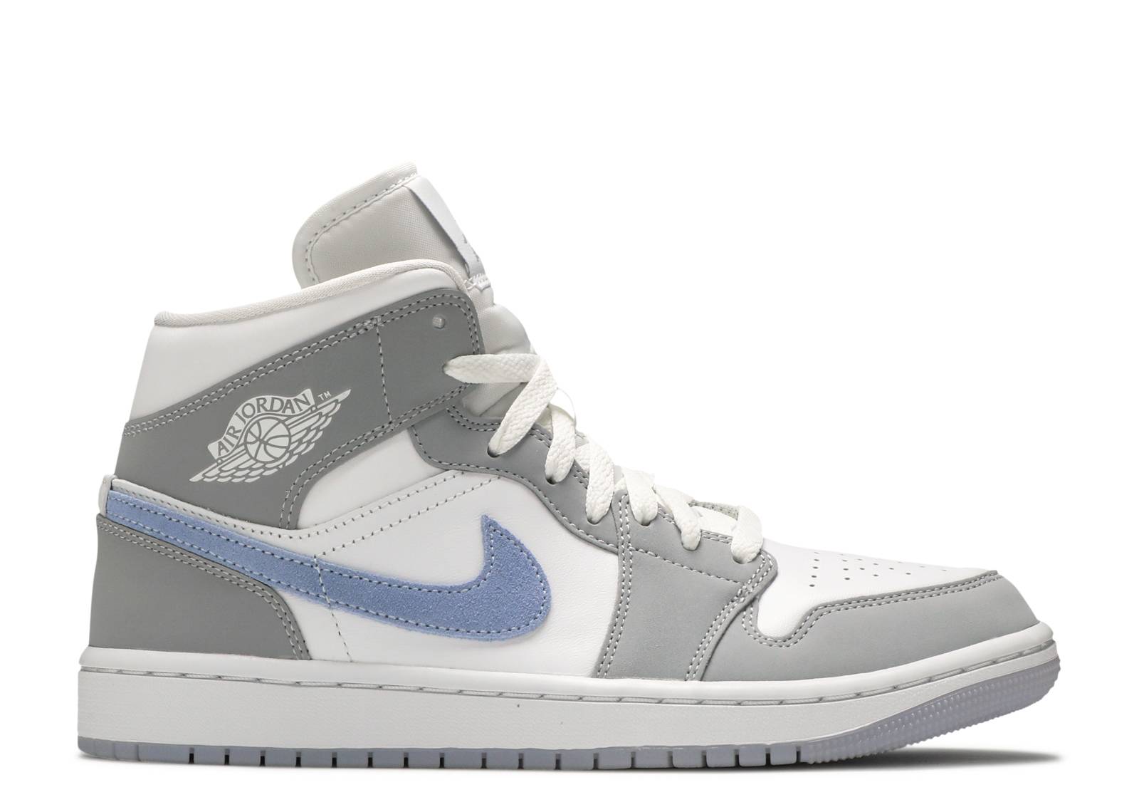 Wmns Jordan 1 Mid Wolf Grey Aluminum