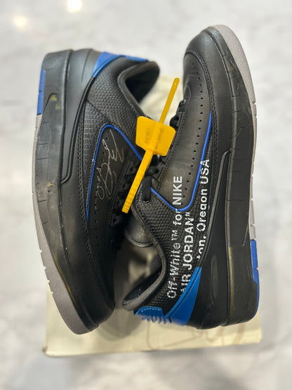 Jordan 2 Retro Low SP Off-White Black Blue PRE-OWNED