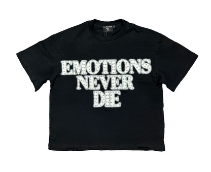 Black ‘End’ Rhinestone Tee