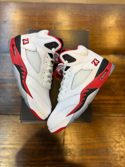 Jordan 5 Retro Fire Red Black Tongue (2025) PRE-OWNED