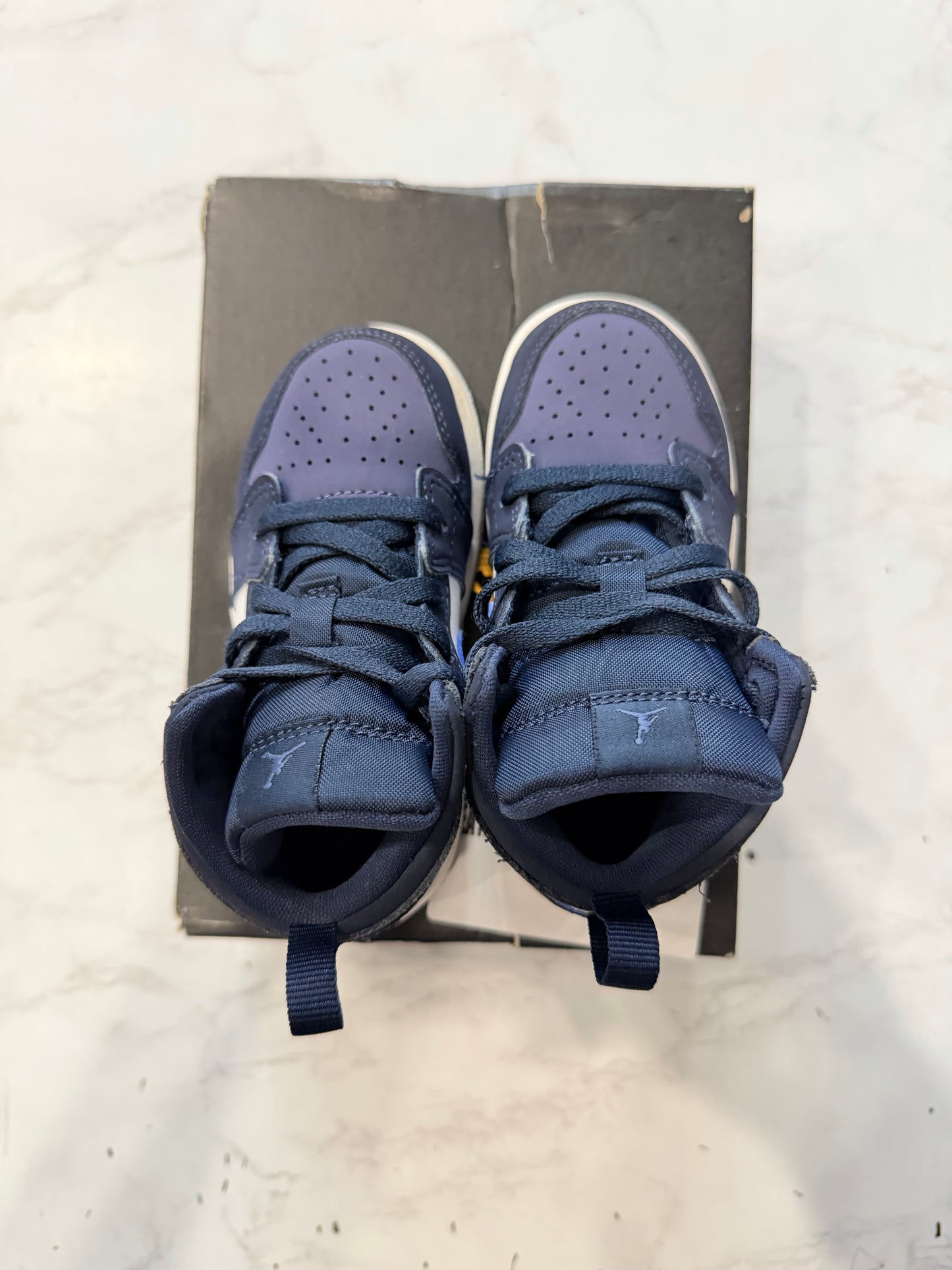 Jordan 1 Mid Obsidian Sanded Purple (TD) PRE-OWNED
