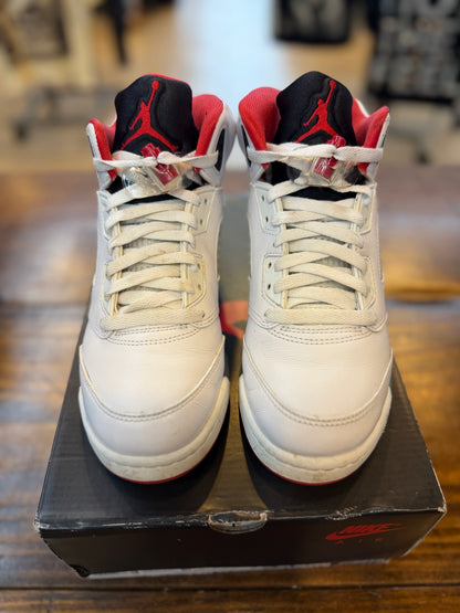Jordan 5 Retro Fire Red Black Tongue (2025) (GS) PRE-OWNED