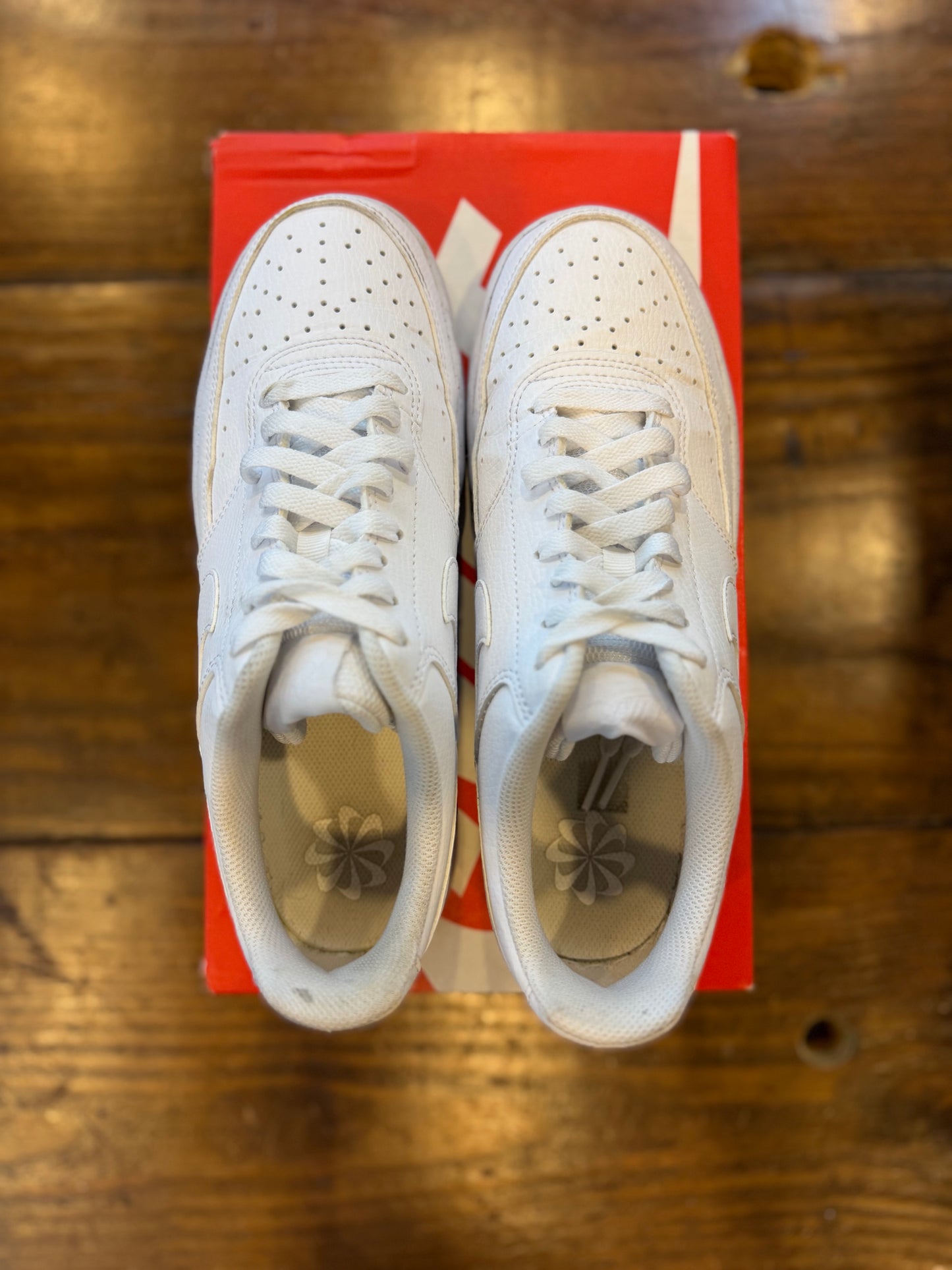 Nike Court Vision Low Next Nature Triple White PRE-OWNED