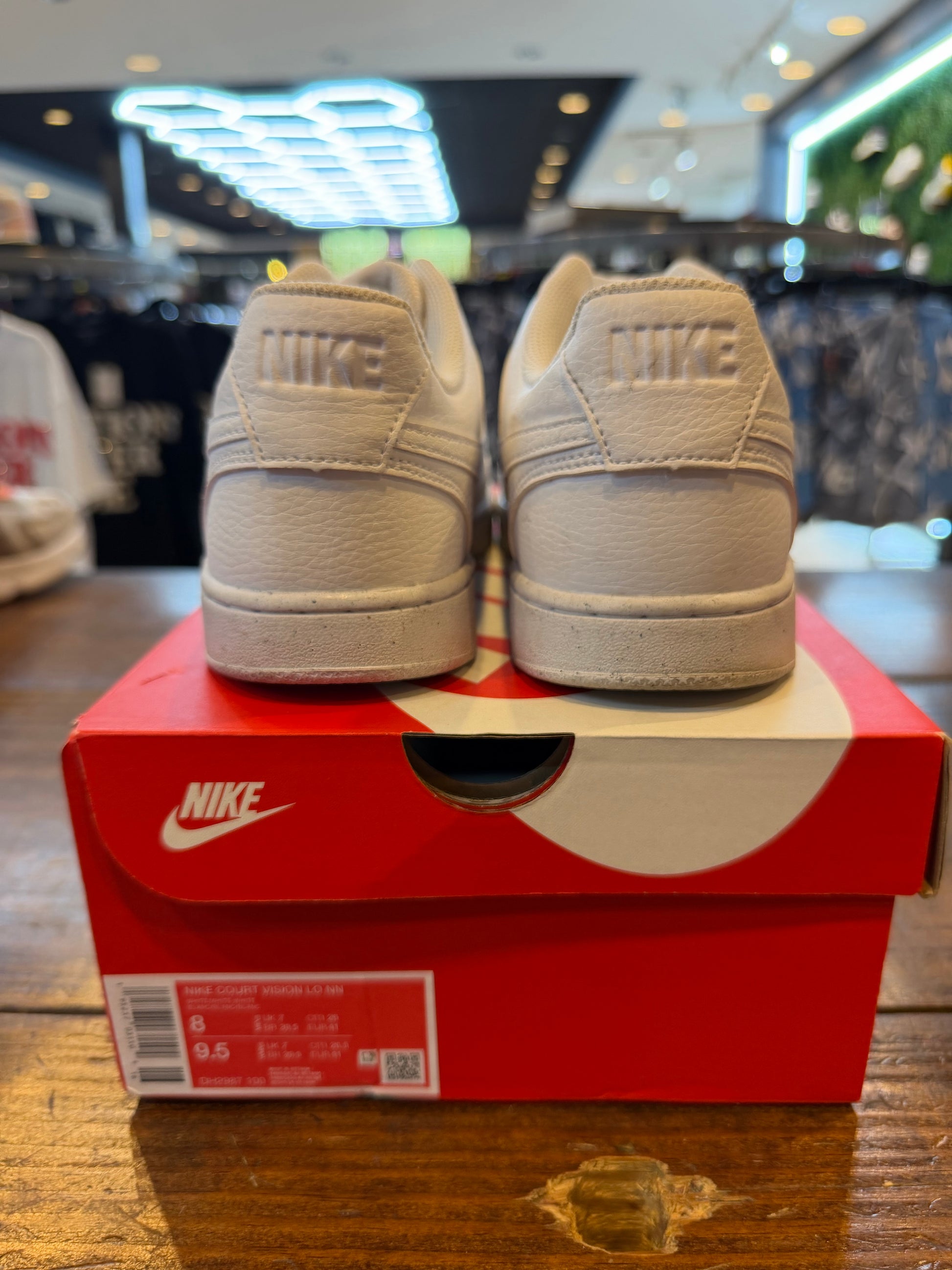 Nike Court Vision Low Next Nature Triple White PRE-OWNED