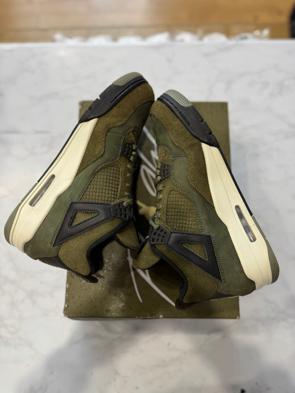 Jordan 4 Retro SE Craft Medium Olive PRE-OWNED