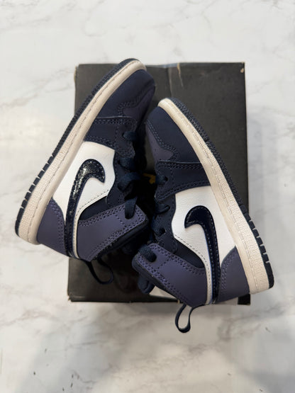 Jordan 1 Mid Obsidian Sanded Purple (TD) PRE-OWNED