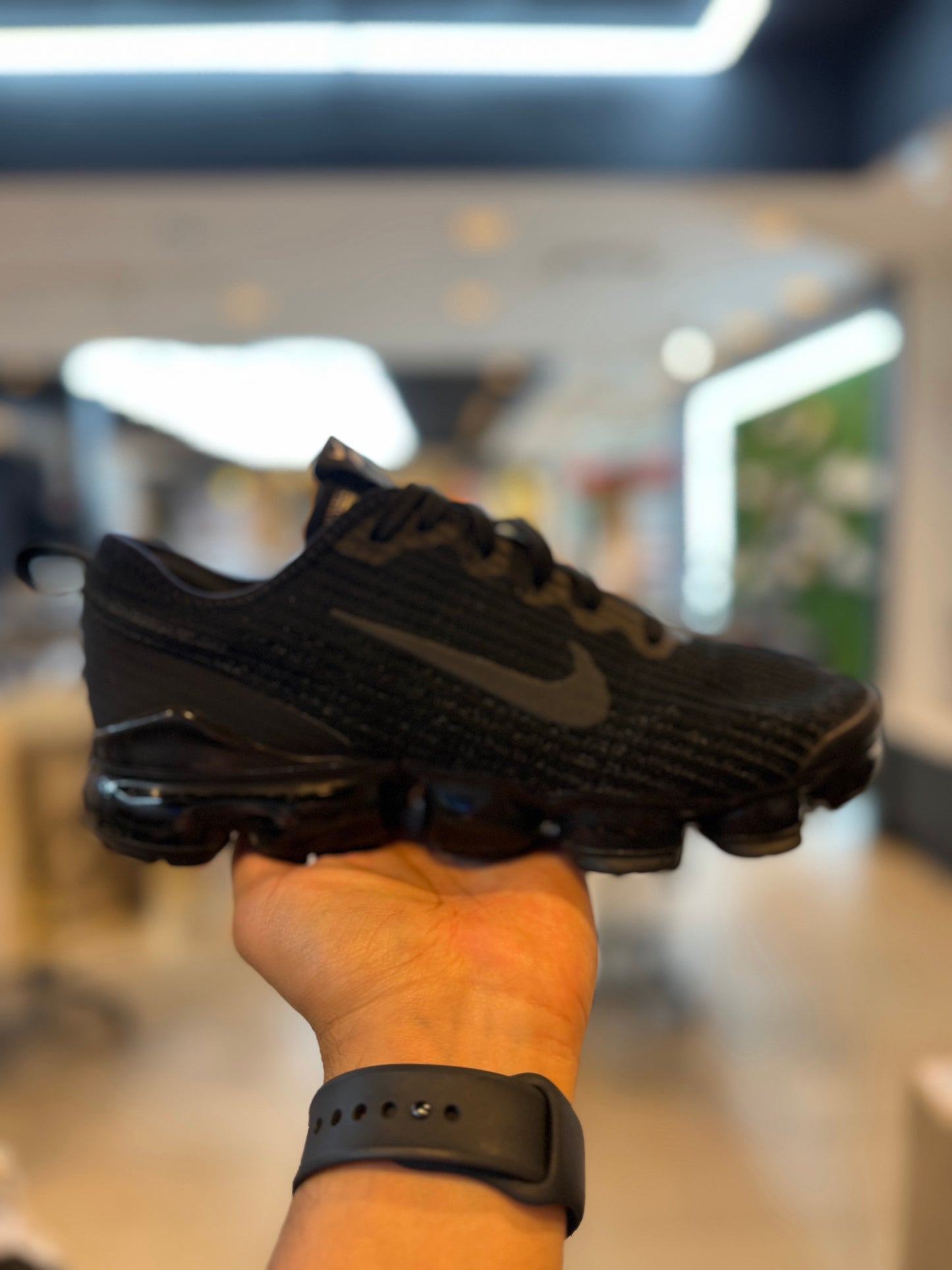 Nike Air VaporMax Flyknit 3 Black (GS) PRE-OWNED