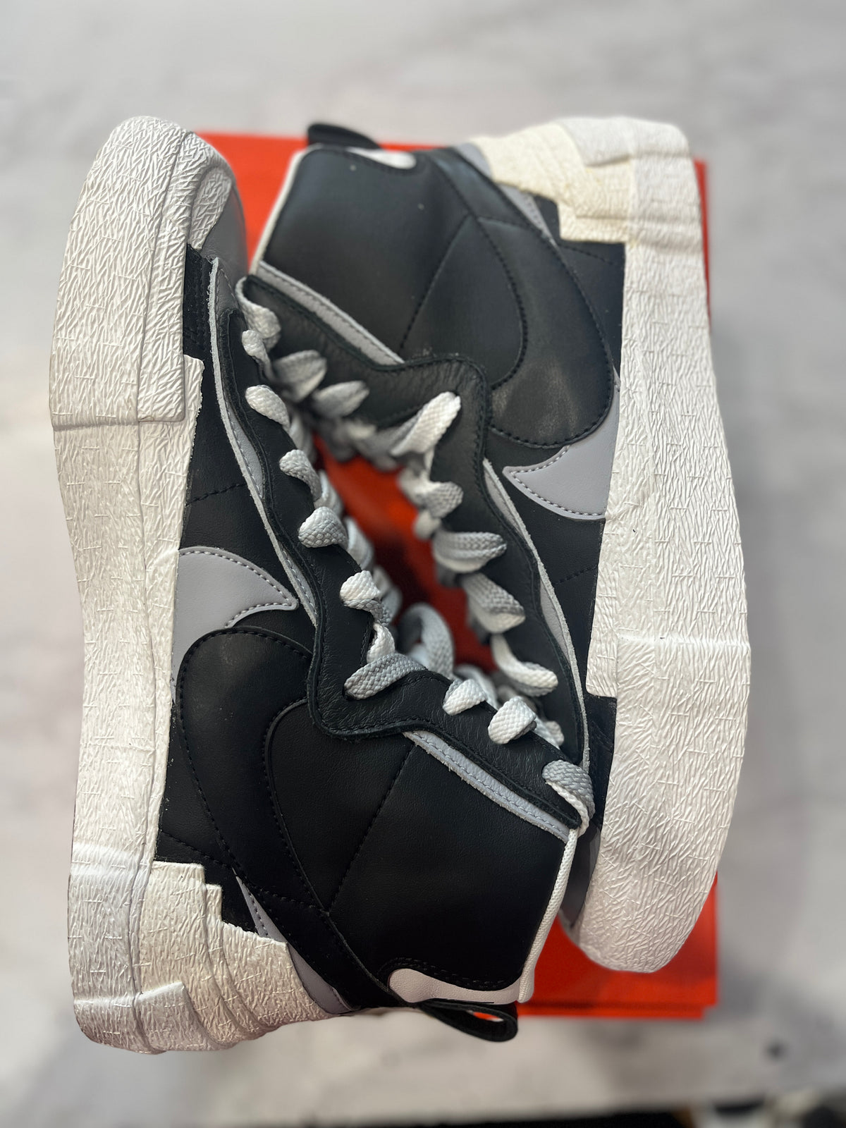 Nike Blazer Mid sacai Black Grey PRE-OWNED