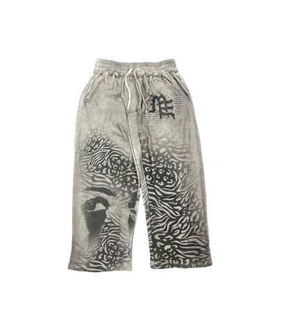 Grey 'Striped' Sweatpants